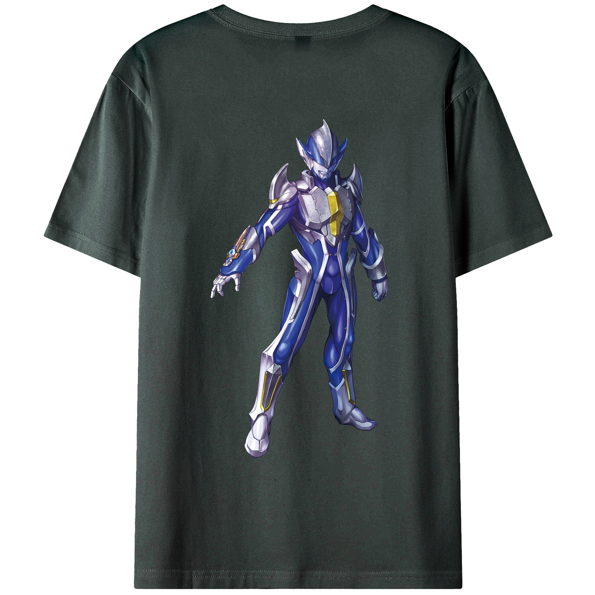 （画像用） ウルトラマン Ultraman 綿100％ メンズ半袖Tシャツ（バックプリント） 通気性